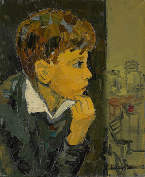 Garçonnet à la fenêtre