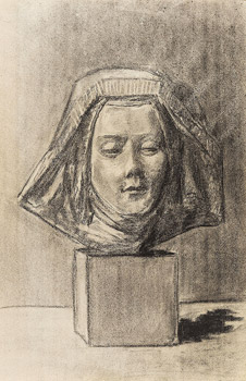 Sculpture d'une tête